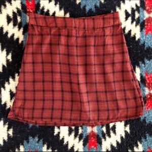 American Eagle Plaid Mini Skirt